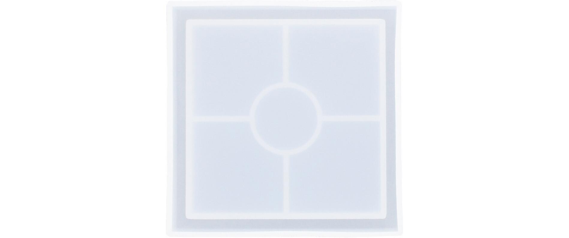 Jesmonite Giessform Untersetzer Quadrat, 10 cm x 10 cm Jesmonite Giessform Untersetzer Quadrat, 10 cm x 10 cm