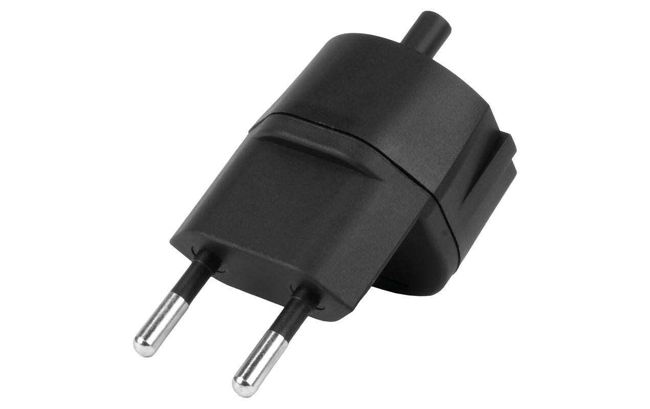 STEFFEN Fixadapter 3-Pol Deutsch auf Stecker CH T11 schwarz, CEE7 STEFFEN Fixadapter 3-Pol Deutsch auf Stecker CH T11 schwarz, CEE7