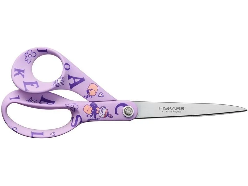 Fiskars Kinderschere Moomin ABC Littly M 21 cm, Lila
