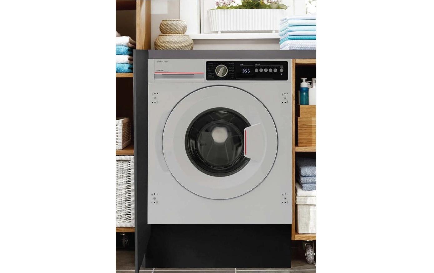 Sharp Einbau Waschmaschine ES-NIB814BWNA Links