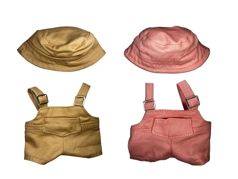Nize Puppenkleidung Labubu Outfit Fischer, Pink/Beige Nize Puppenkleidung Labubu Outfit Fischer, Pink/Beige