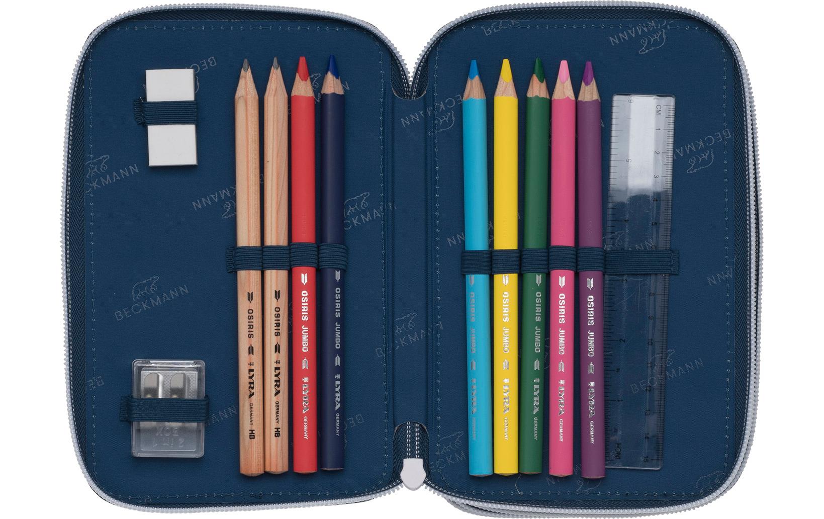 Beckmann Schlamperetui Classic Triple Space Mission, 28-teilig