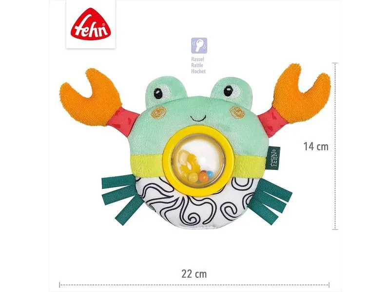 fehn Drehballrassel Krabbe Mehrfarbig
