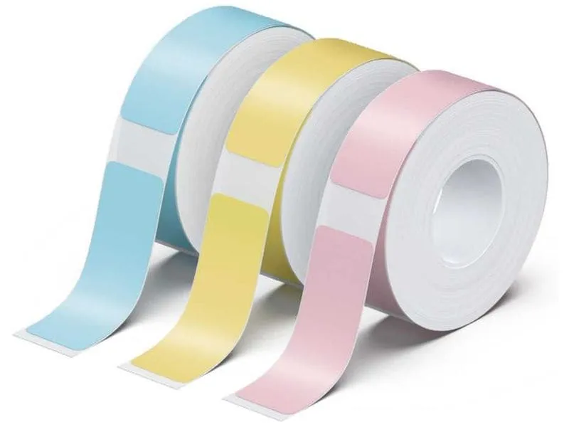 Peach Beschriftungsband LabelRolls PE101 Schwarz auf Tricolor Peach Beschriftungsband LabelRolls PE101 Schwarz auf Tricolor