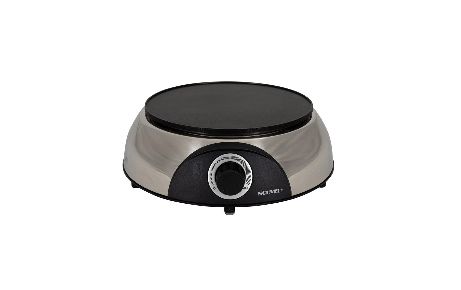 Nouvel Fondue-Rechaud Inox Electro Schwarz/Silber