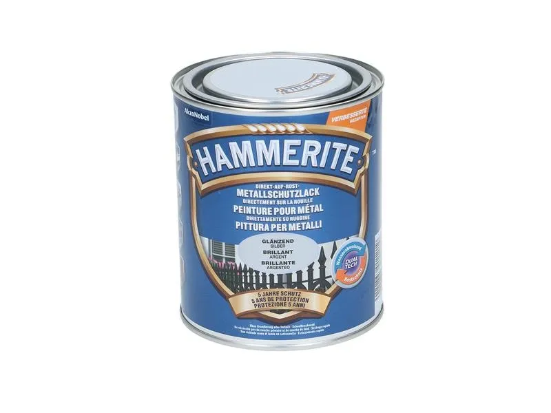 Hammerite Metall-Schutzlack HG Silber, 750 ml Hammerite Metall-Schutzlack HG Silber, 750 ml