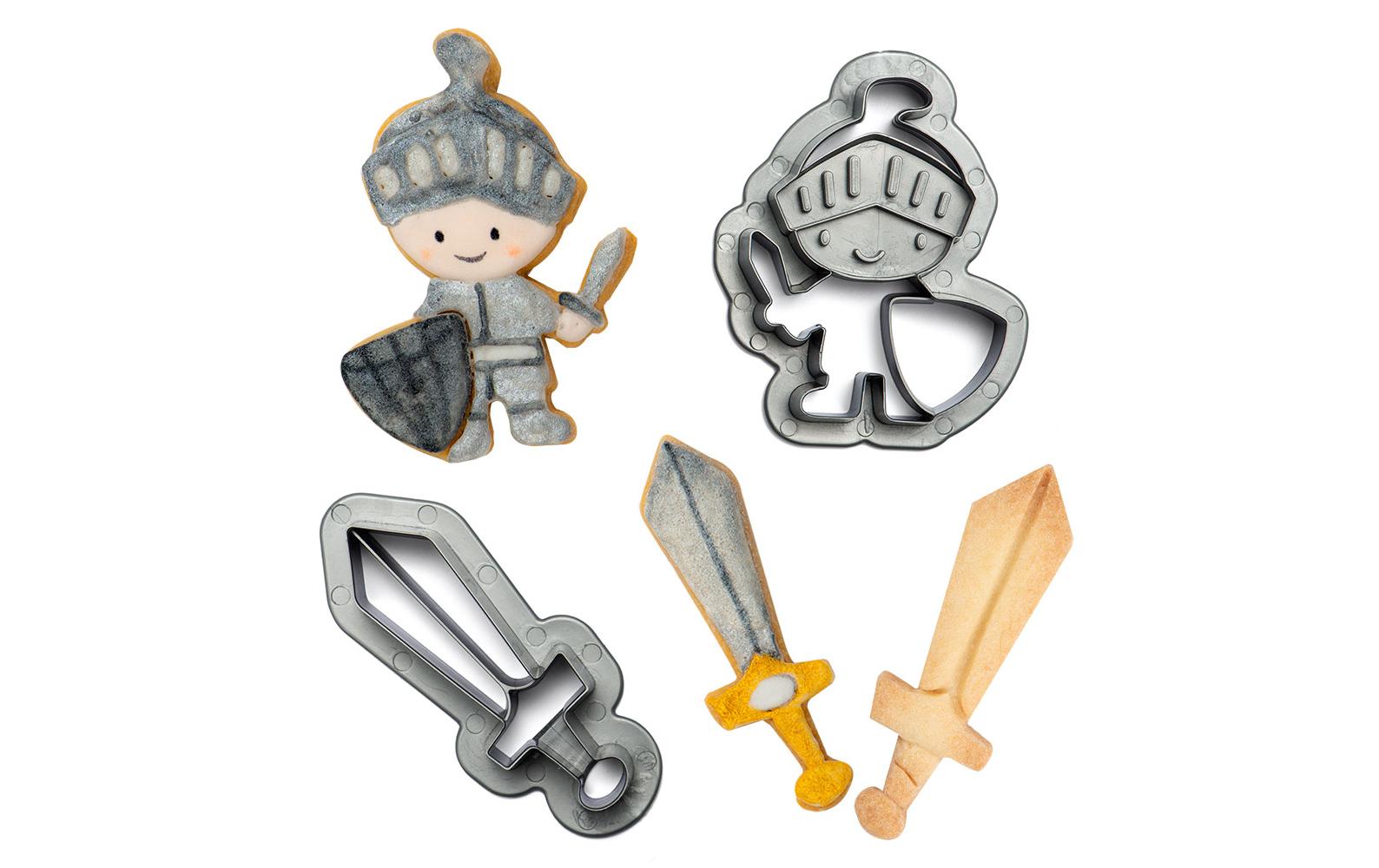 Decora Guetzli-Ausstecher-Set 2 Stück, Ritter