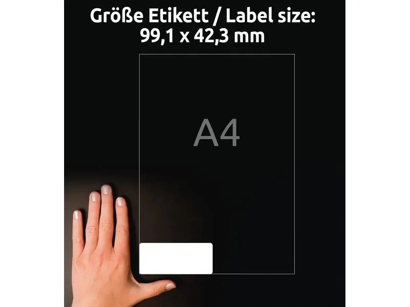 Avery Zweckform Adressetiketten 99.1 x 42.3 mm, 100 Blatt