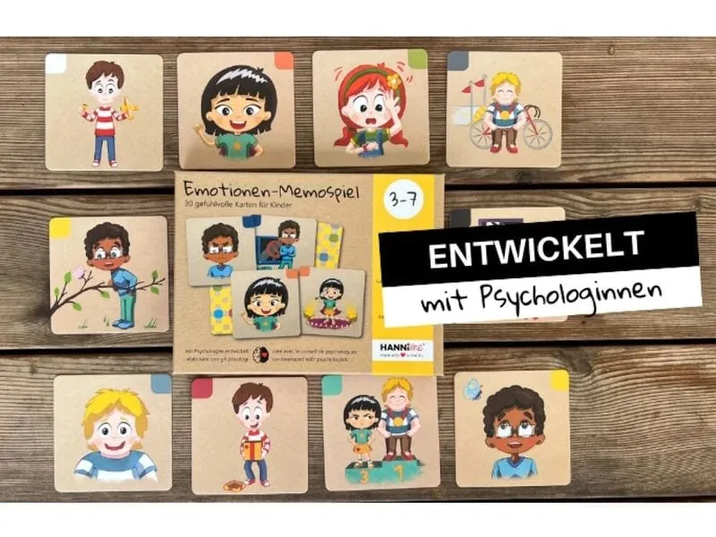 Hanniline Emotionen-Memo-Spiel für Kinder 3 - 7 Jahren