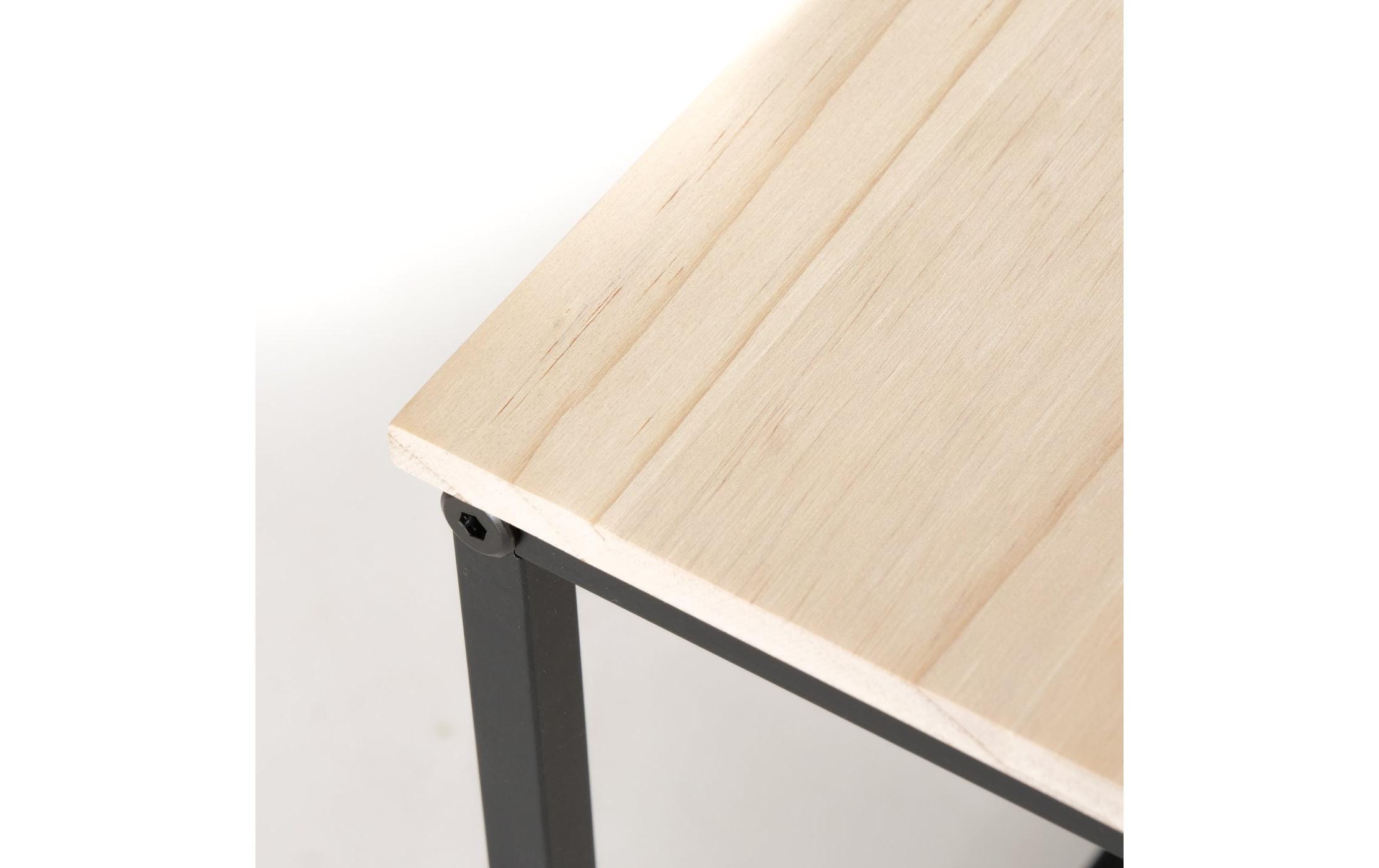 Boltze Beistelltisch Boras 2er Set, Natur/Schwarz