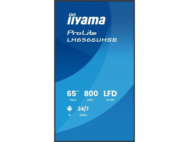 iiyama Public Display ProLite LH6566UHSB-B1AG 65 iiyama Public Display ProLite LH6566UHSB-B1AG 65