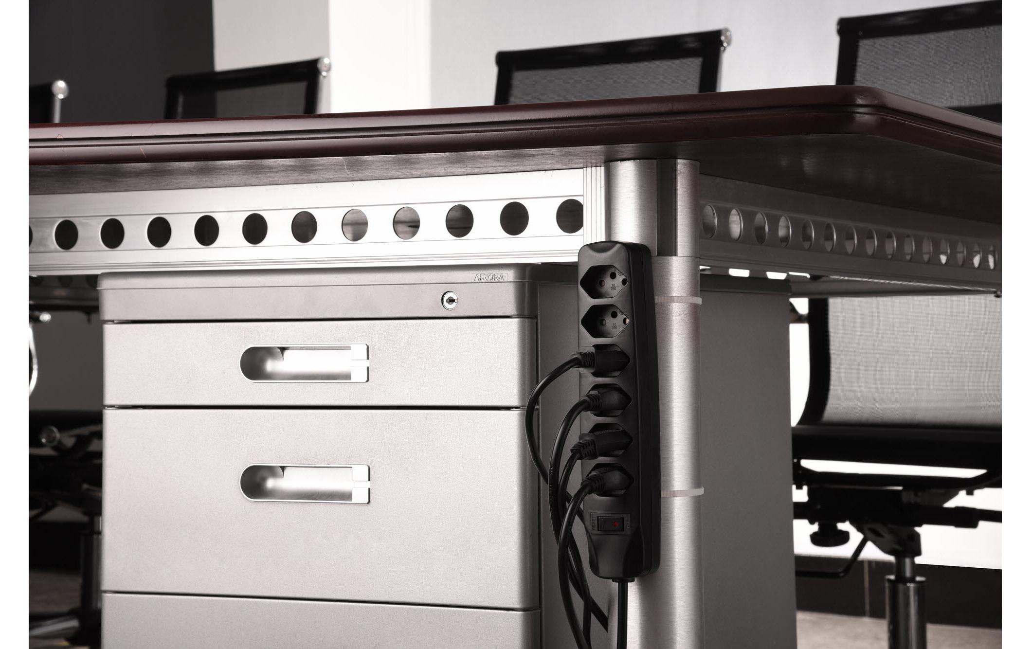 FURBER.power Steckdosenleiste mit Überlastschutz 5x T13, 5 Stück