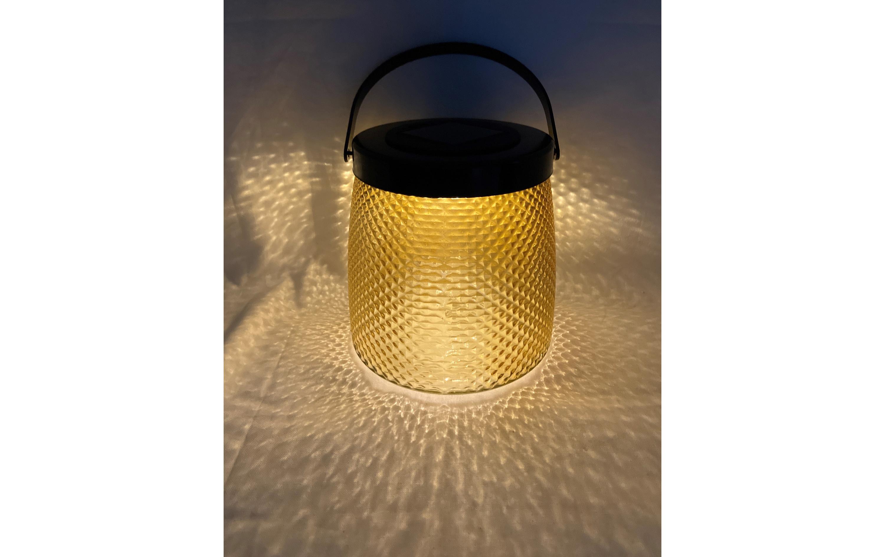 Dameco Laterne LED Solar, 15.2 cm, Orange Dameco Laterne LED Solar, 15.2 cm, Orange