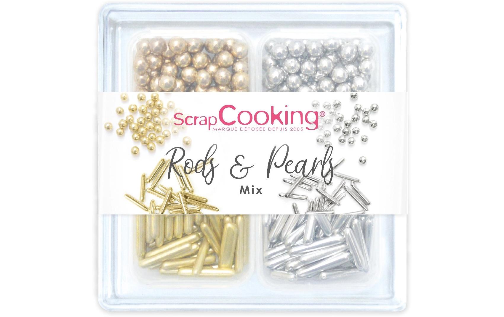 ScrapCooking Zuckerstreusel Mix Gold-Silber 56 g, 4 Stück ScrapCooking Zuckerstreusel Mix Gold-Silber 56 g, 4 Stück