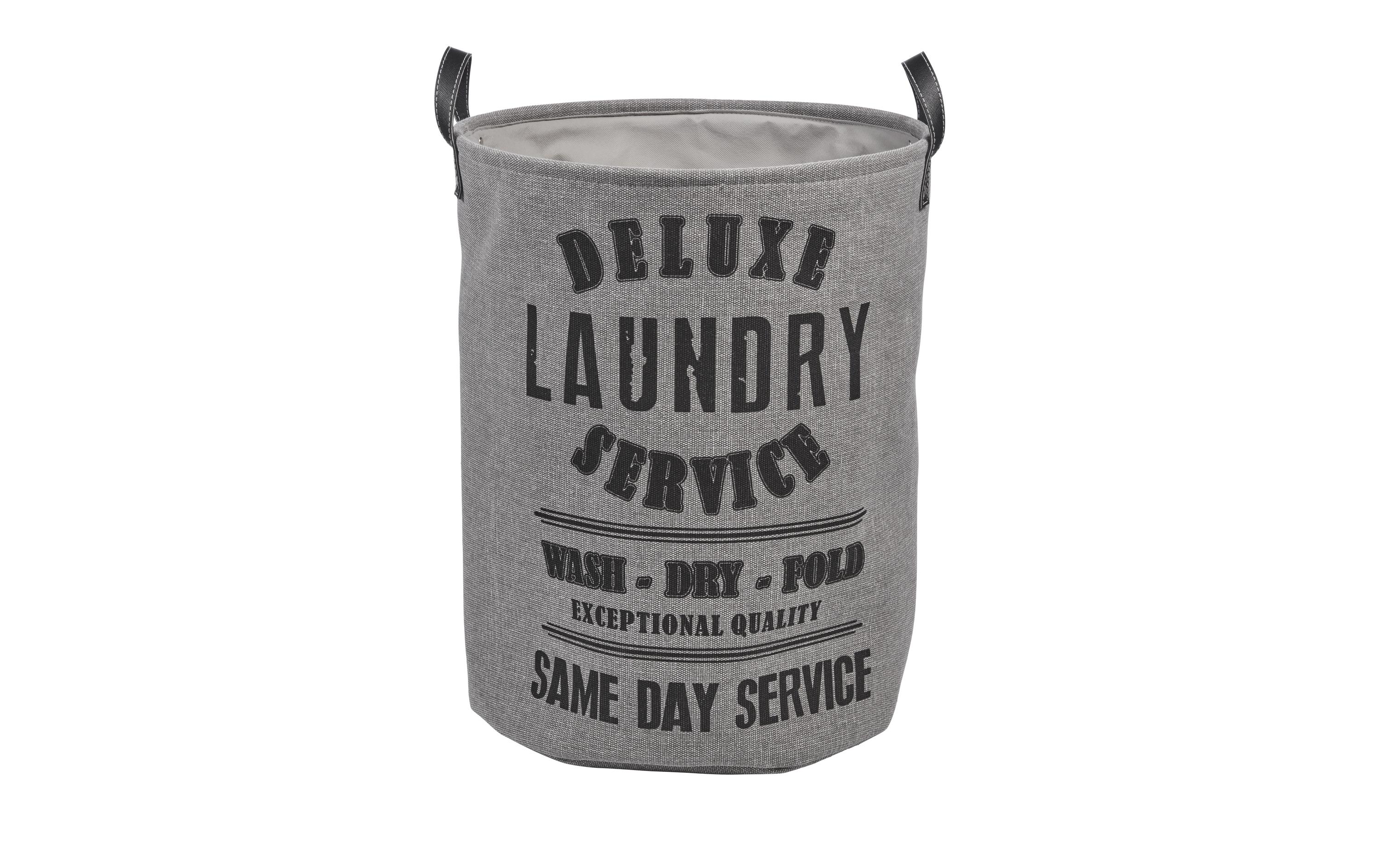 diaqua® Wäschesammler Laundry 59 l, Hellgrau