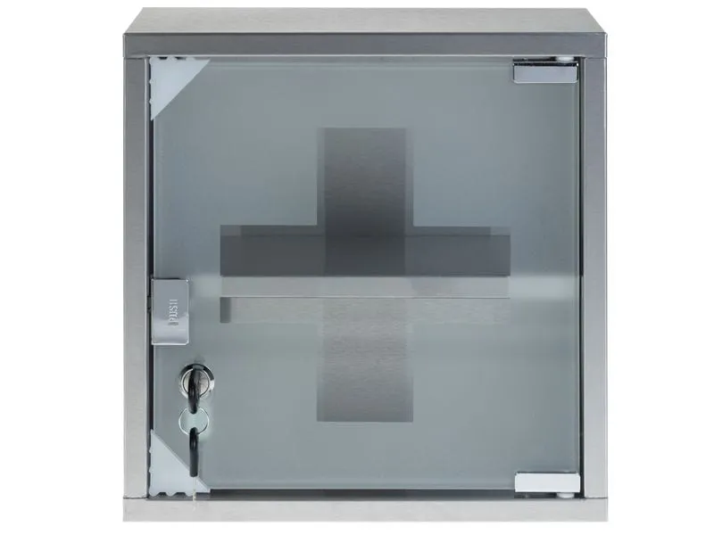 STRUCT Erste Hilfe Schrank 30 x 30 x 12 cm, Edelstahl STRUCT Erste Hilfe Schrank 30 x 30 x 12 cm, Edelstahl
