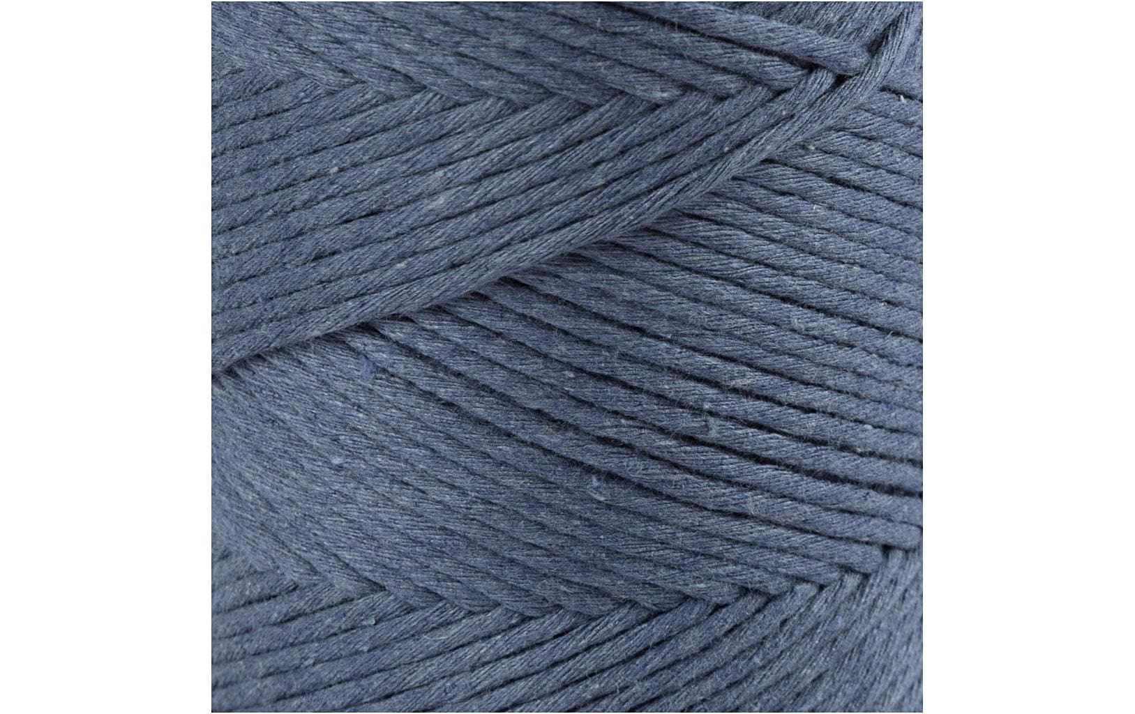 Creativ Company Baumwollgarn Macramé Kordel Blau