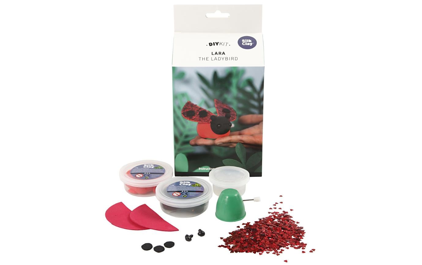 Creativ Company Modellier-Set Silk Clay Marienkäfer, 1 Set