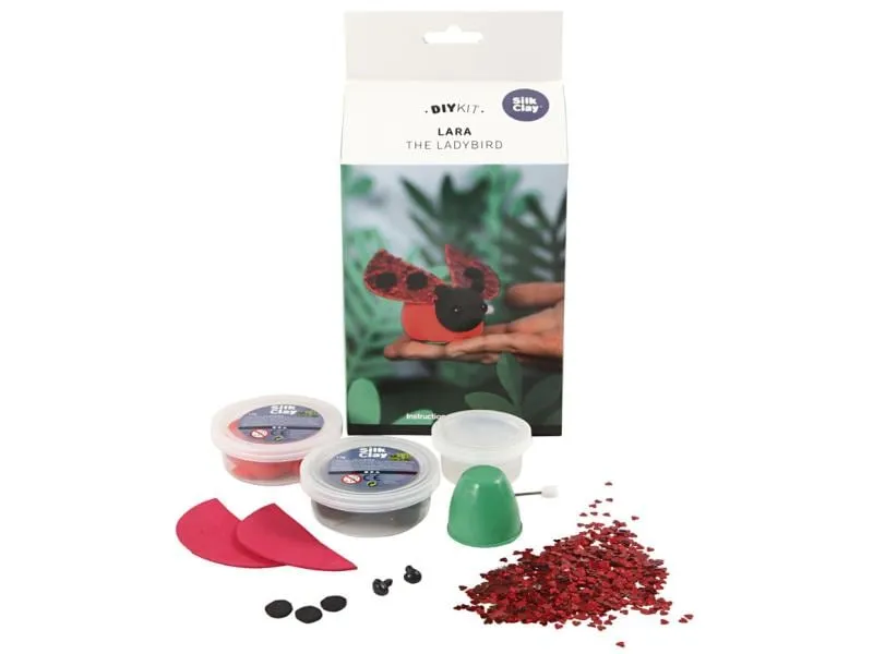 Creativ Company Modellier-Set Silk Clay Marienkäfer, 1 Set Creativ Company Modellier-Set Silk Clay Marienkäfer, 1 Set