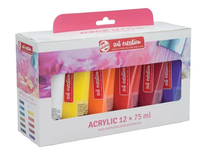 Talens Acrylfarbe 12er Set, Mehrfarbig Talens Acrylfarbe 12er Set, Mehrfarbig
