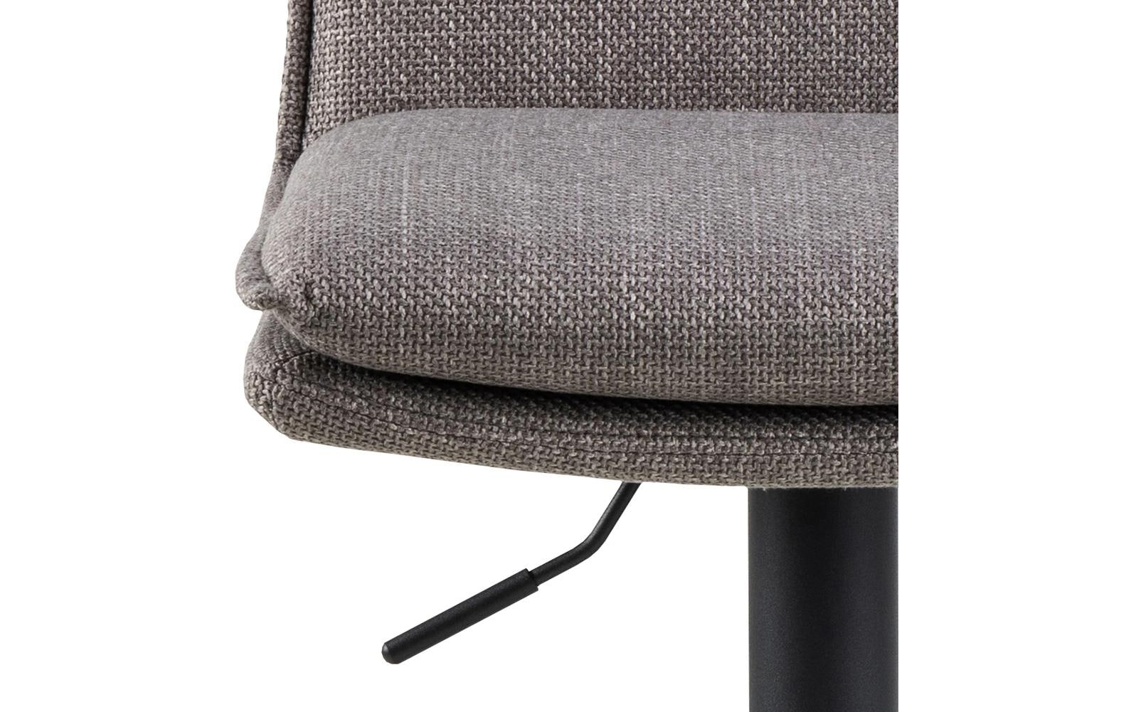 AC Design Barhocker Flynn, 2 Stück, 44 x 107 cm, Hellgrau/Braun