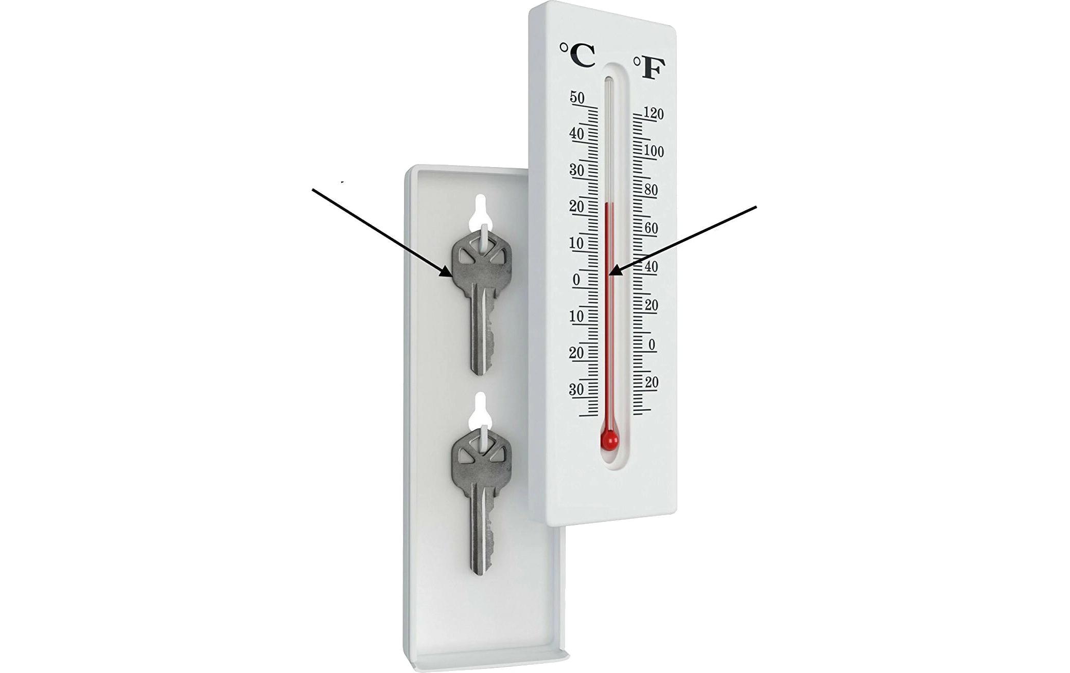 KH Security Thermometer Safe Weiss