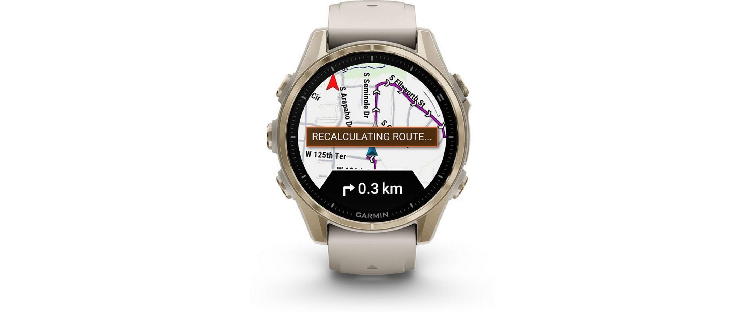 GARMIN Sportuhr Fenix 8 AMOLED Sapphire, 43 mm Beige GARMIN Sportuhr Fenix 8 AMOLED Sapphire, 43 mm Beige