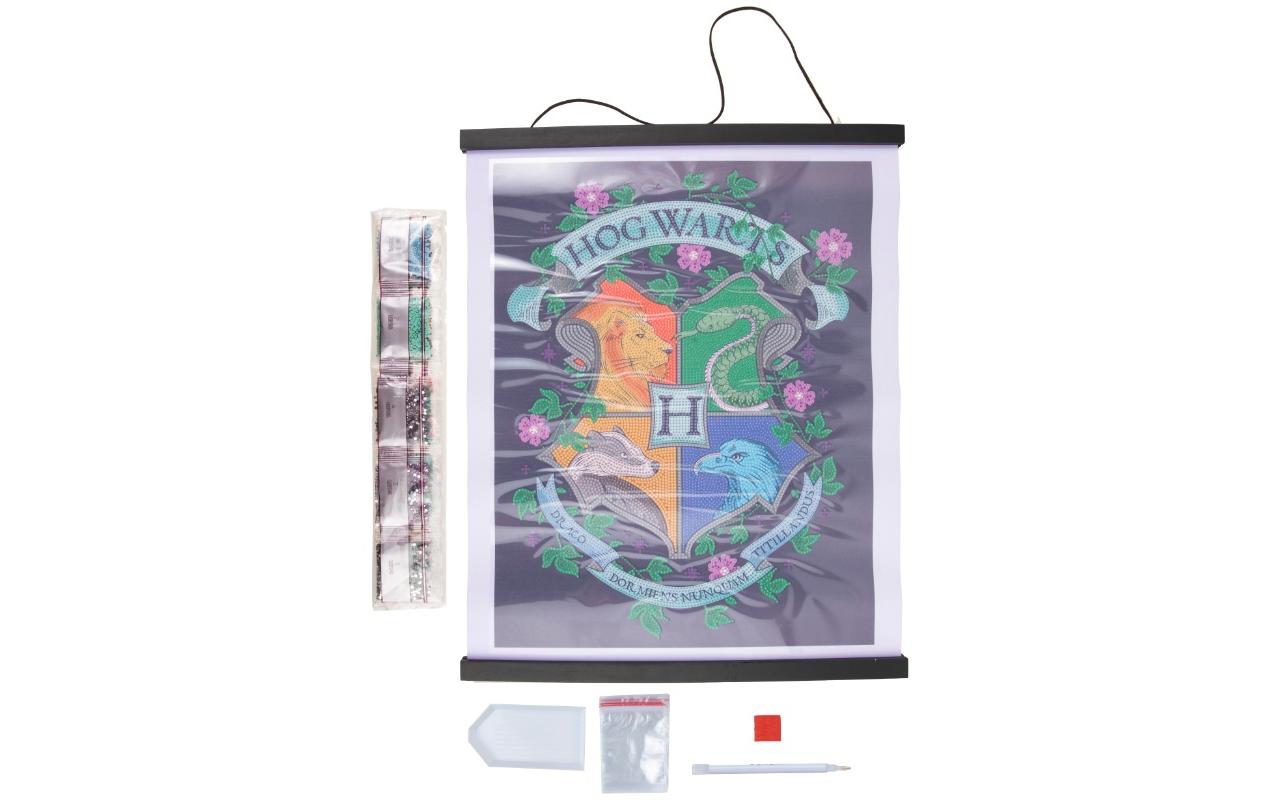 CRAFT Buddy Bastelset Crystal Art Scroll Hogwarts Wappen CRAFT Buddy Bastelset Crystal Art Scroll Hogwarts Wappen