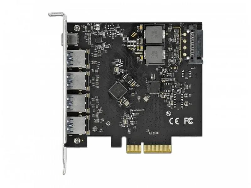 Delock PCI-Express-Karte USB 3.1 Gen2 - 1x USB-C + 4x USB-A Delock PCI-Express-Karte USB 3.1 Gen2 - 1x USB-C + 4x USB-A