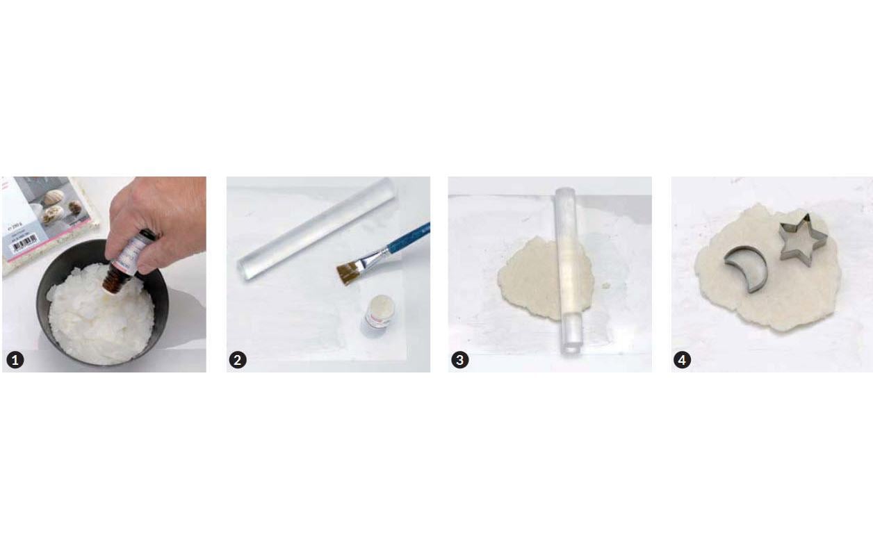 Glorex Seifenflocken zum Kneten weiss