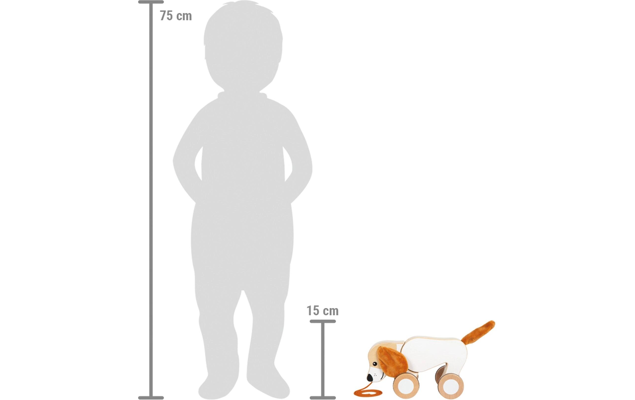 small foot Nachziehspielzeug Nachziehtier Hund mit Knisterohren