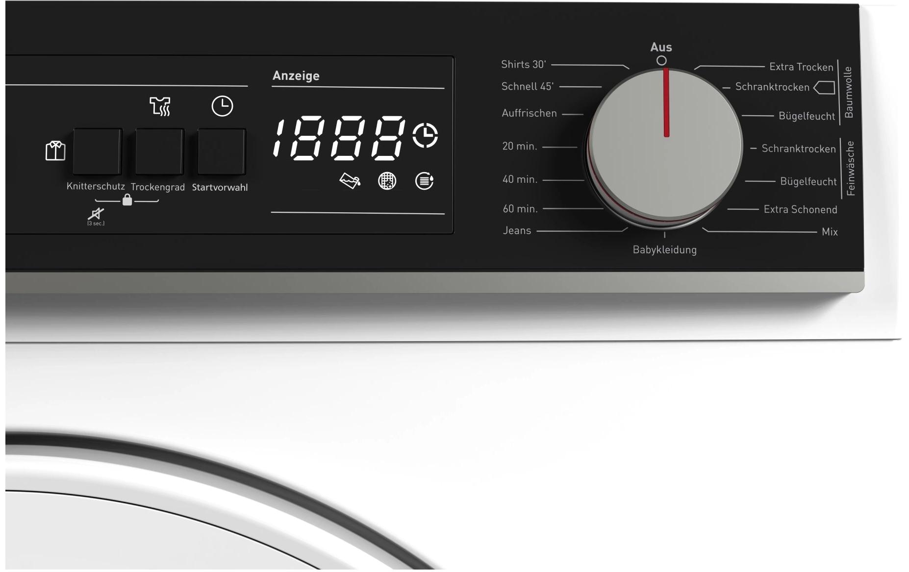 Sharp Wäschetrockner KD-NHA8S8P1W3-CH Rechts