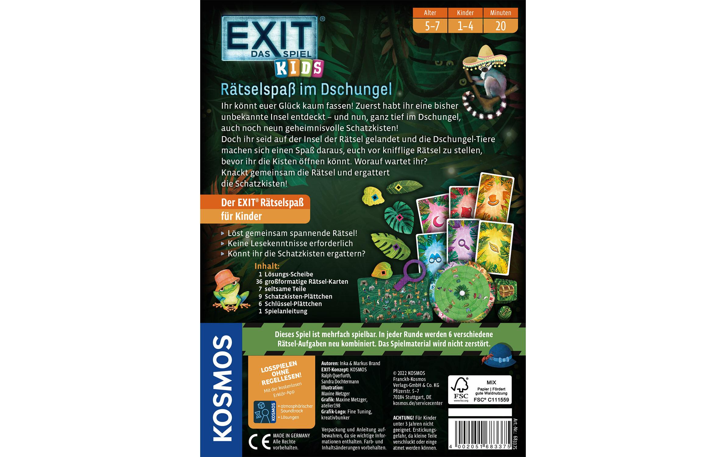 Kosmos EXIT Kids Rätselspass im Dschungel Kosmos EXIT Kids Rätselspass im Dschungel