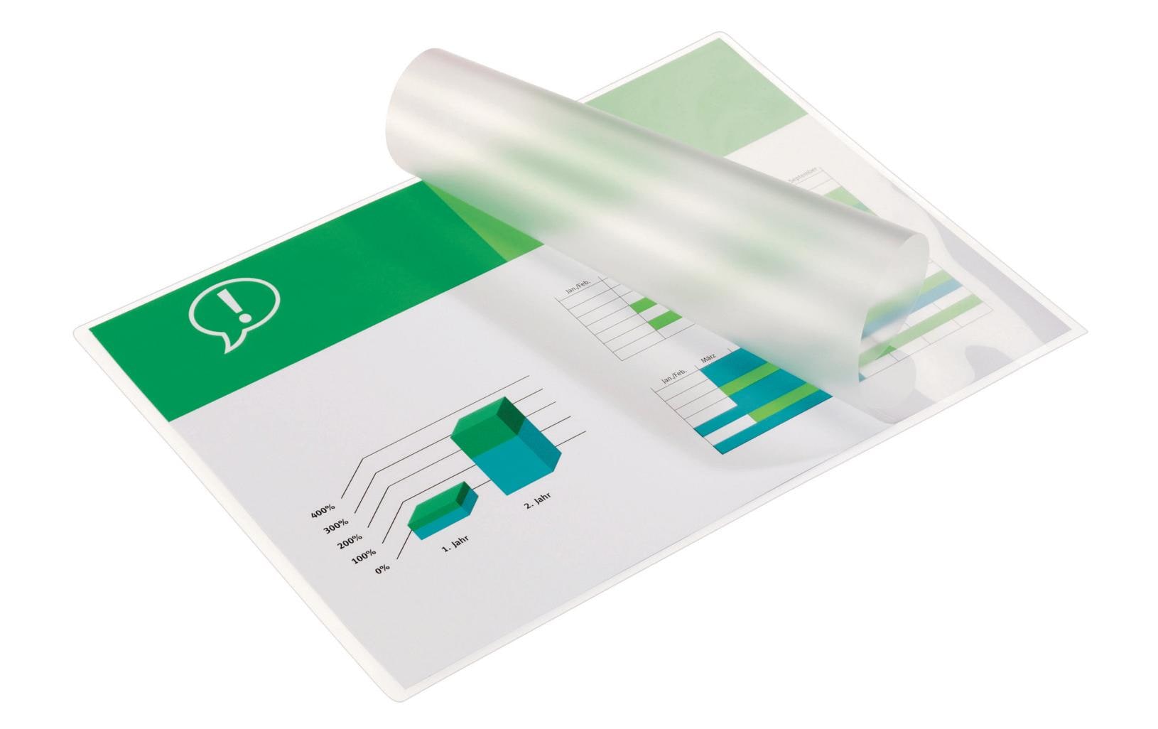 GBC Laminierfolie A4, 100 Stück, Glänzend GBC Laminierfolie A4, 100 Stück, Glänzend