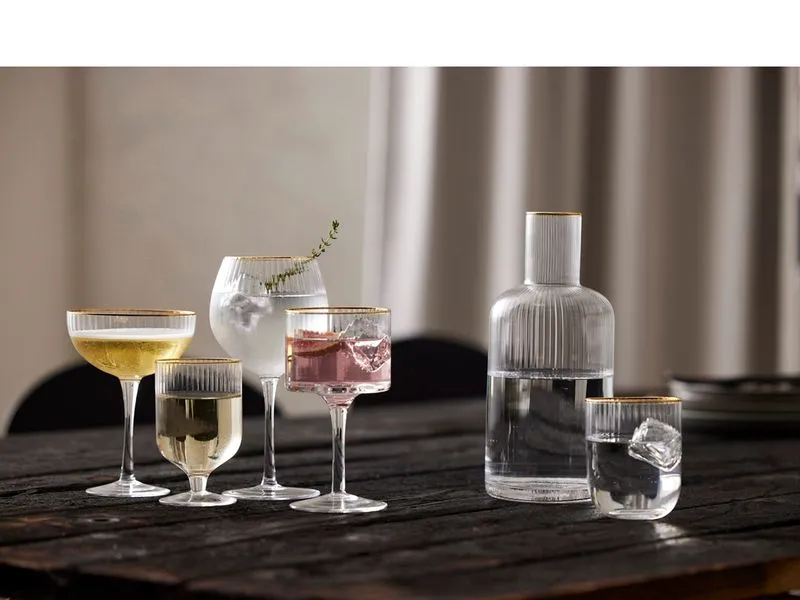 Lyngby Gin Glas Palermo Gold 4 Stück, 45 cl Lyngby Gin Glas Palermo Gold 4 Stück, 45 cl