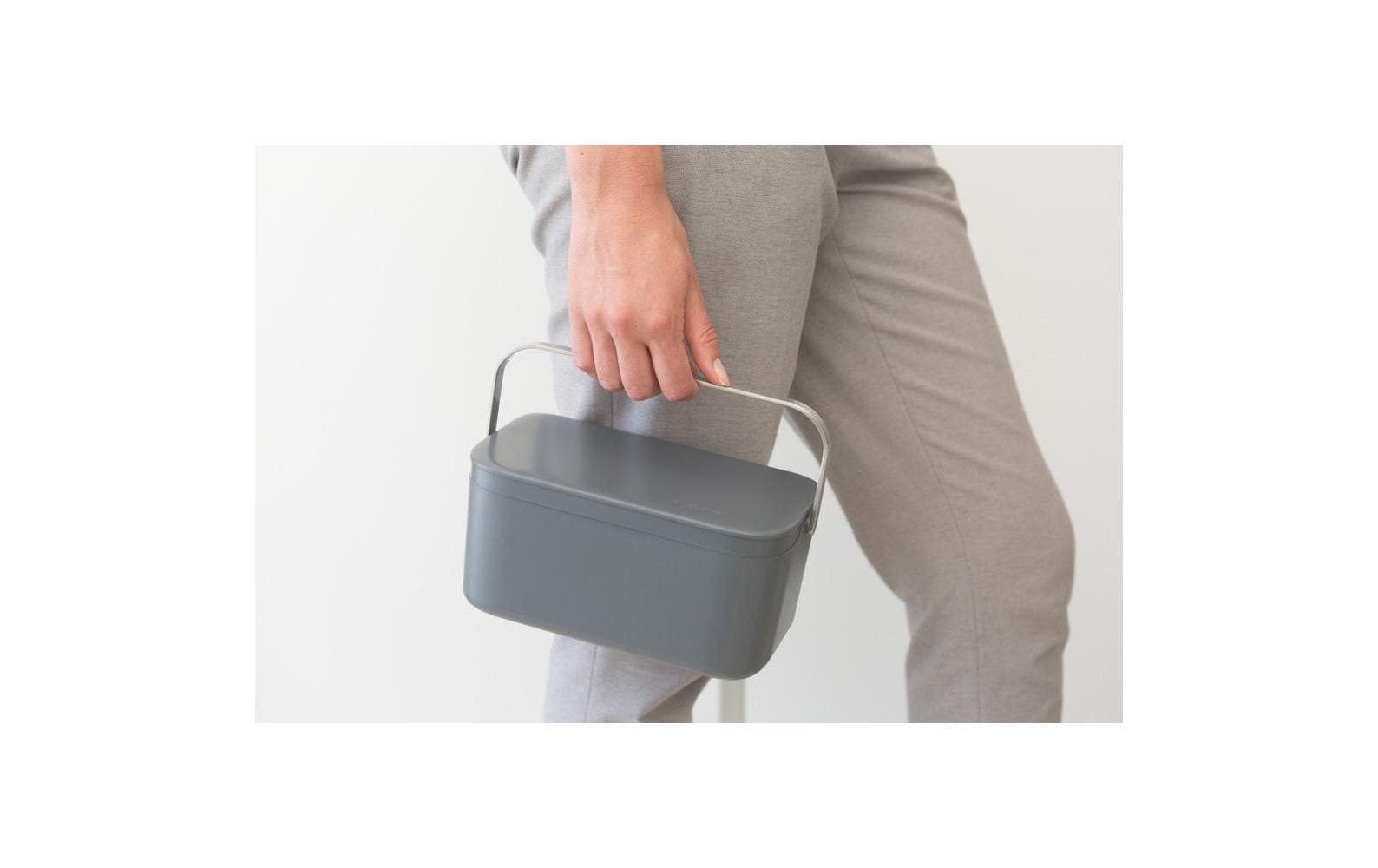 Brabantia Komposteimer 1.8 l, Dunkelgrau