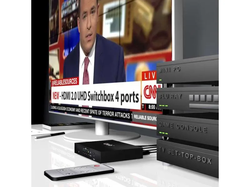 Club 3D Switchbox HDMI 2.0 UHD, 4 Port Club 3D Switchbox HDMI 2.0 UHD, 4 Port