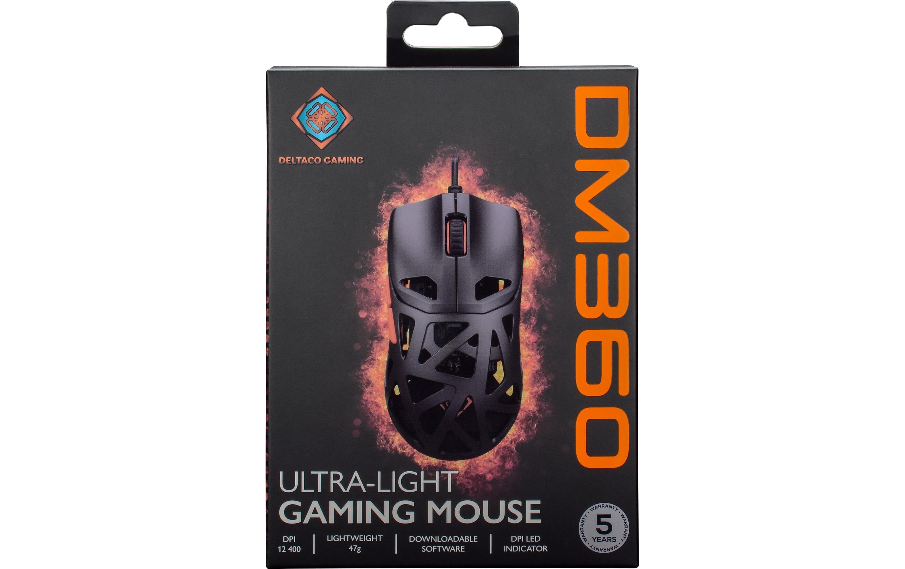 DELTACO Gaming-Maus GAM-187 DM360, 12400 dpi, Black