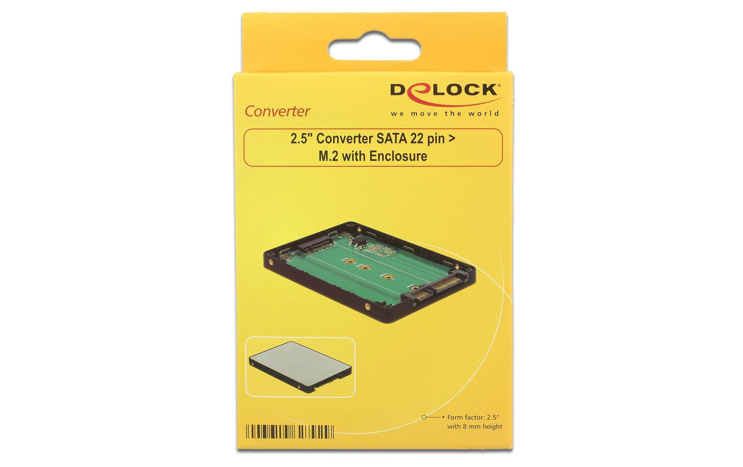 Delock 2.5-Adapterplatine für M.2-Modul Delock 2.5-Adapterplatine für M.2-Modul