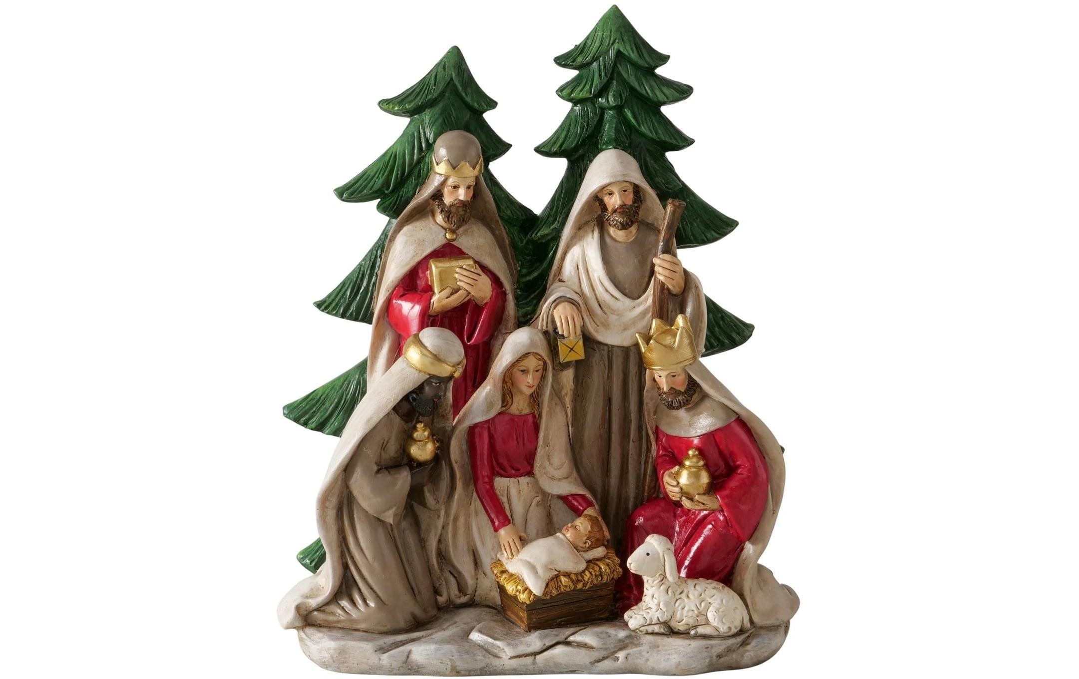 Boltze Krippe Bethanio Kunststoff, 21 x 26 cm