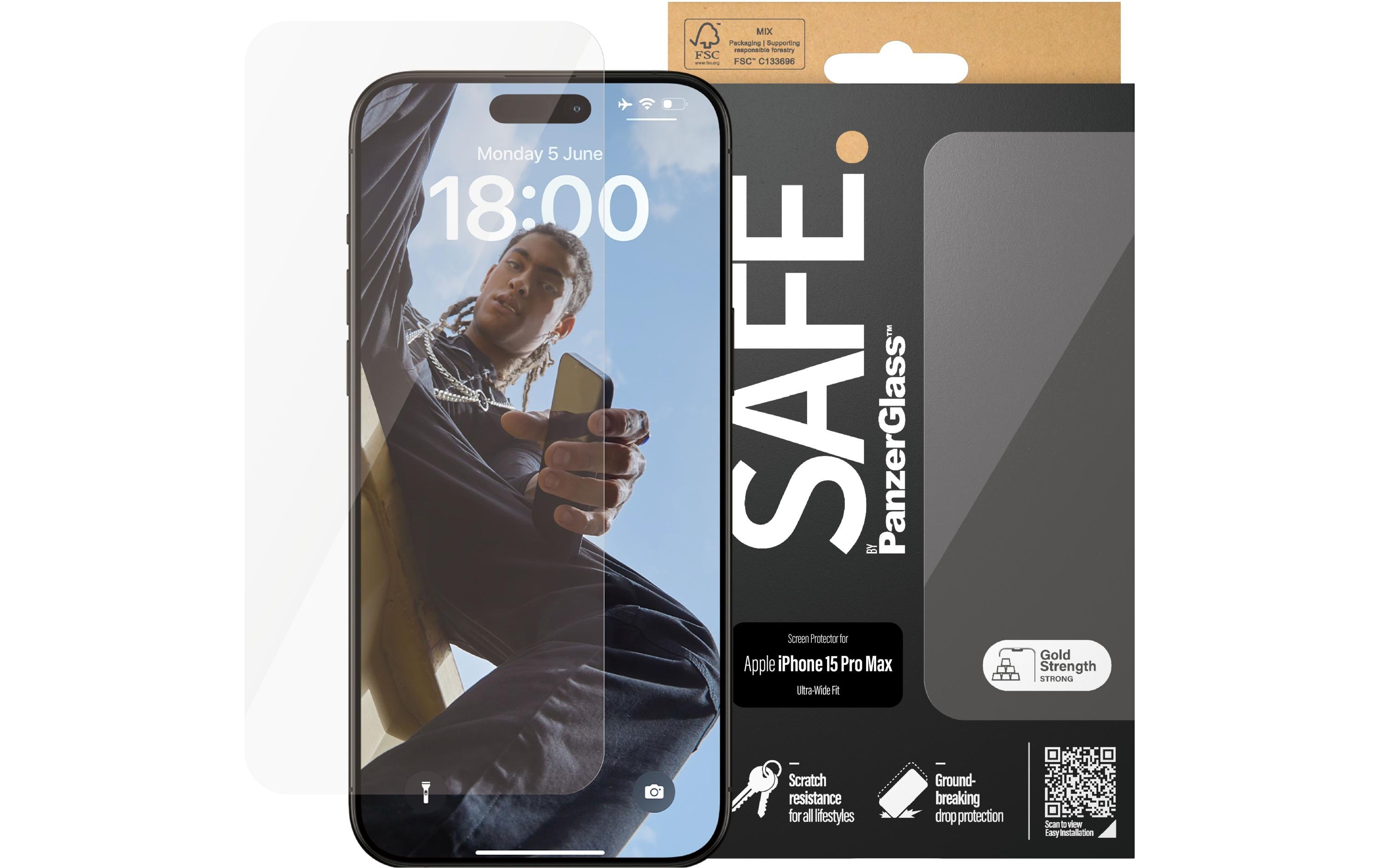 SAFE. Displayschutz Ultra Wide Fit iPhone 15 Pro Max SAFE. Displayschutz Ultra Wide Fit iPhone 15 Pro Max