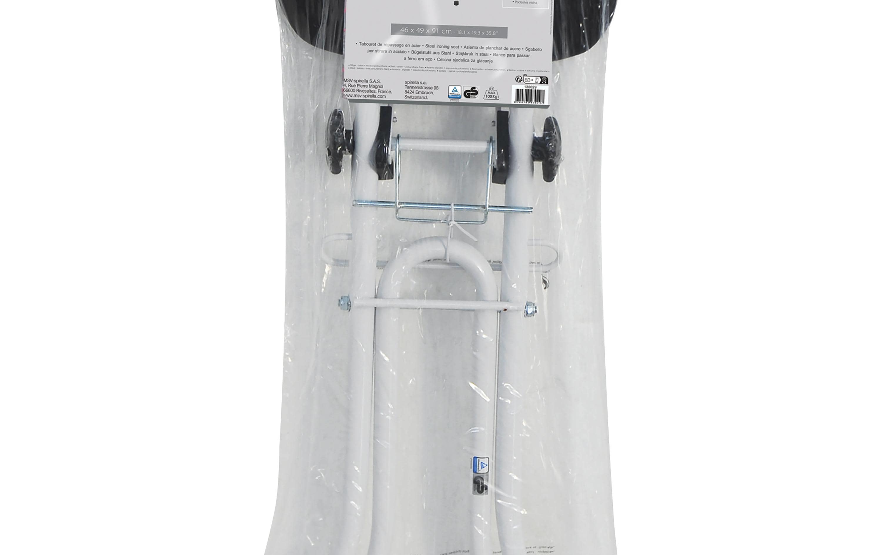 MSV Bügelstuhl Weiss