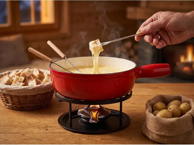 COCON Käsefondue-Set 6 Personen, Rot