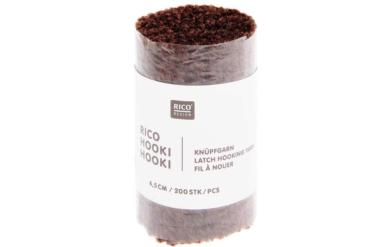 Rico Design Hooki Knüpfgarn Braun
