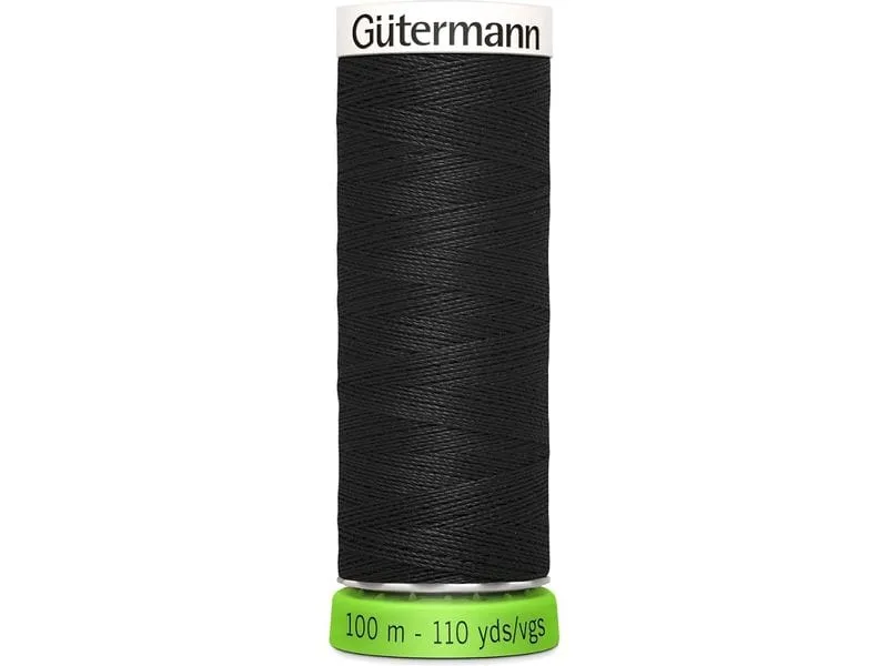 Gütermann Näh- und Stickgarn Allesnäher rPET 100 m Schwarz Gütermann Näh- und Stickgarn Allesnäher rPET 100 m Schwarz