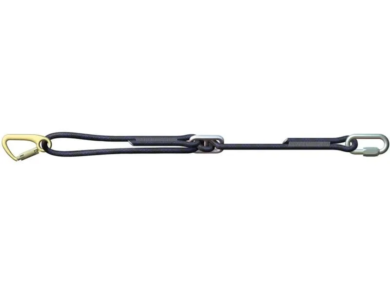 SpanSet Halteseil Verstellbar, Polyamid, Schwarz, 1.5 m