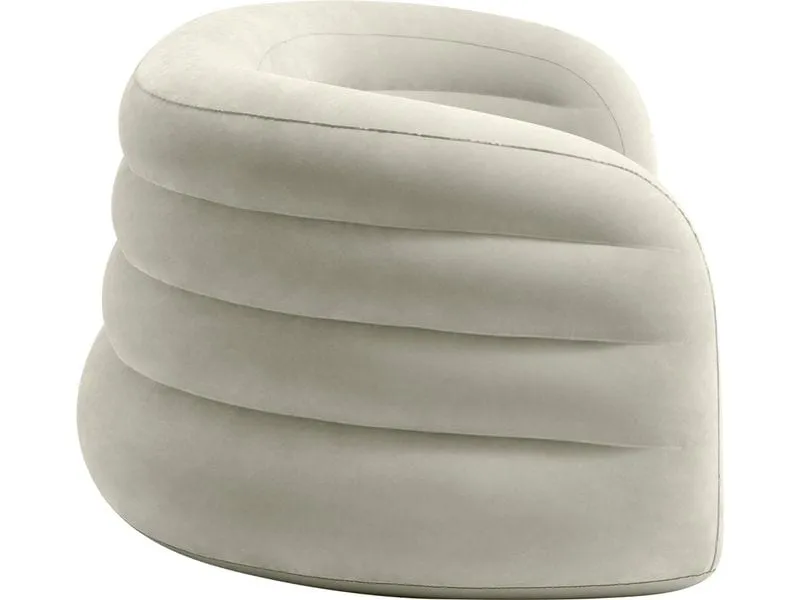 Intex Aufblasbares Sofa Curved 229 x 109 x 81 cm, Olive/Beige