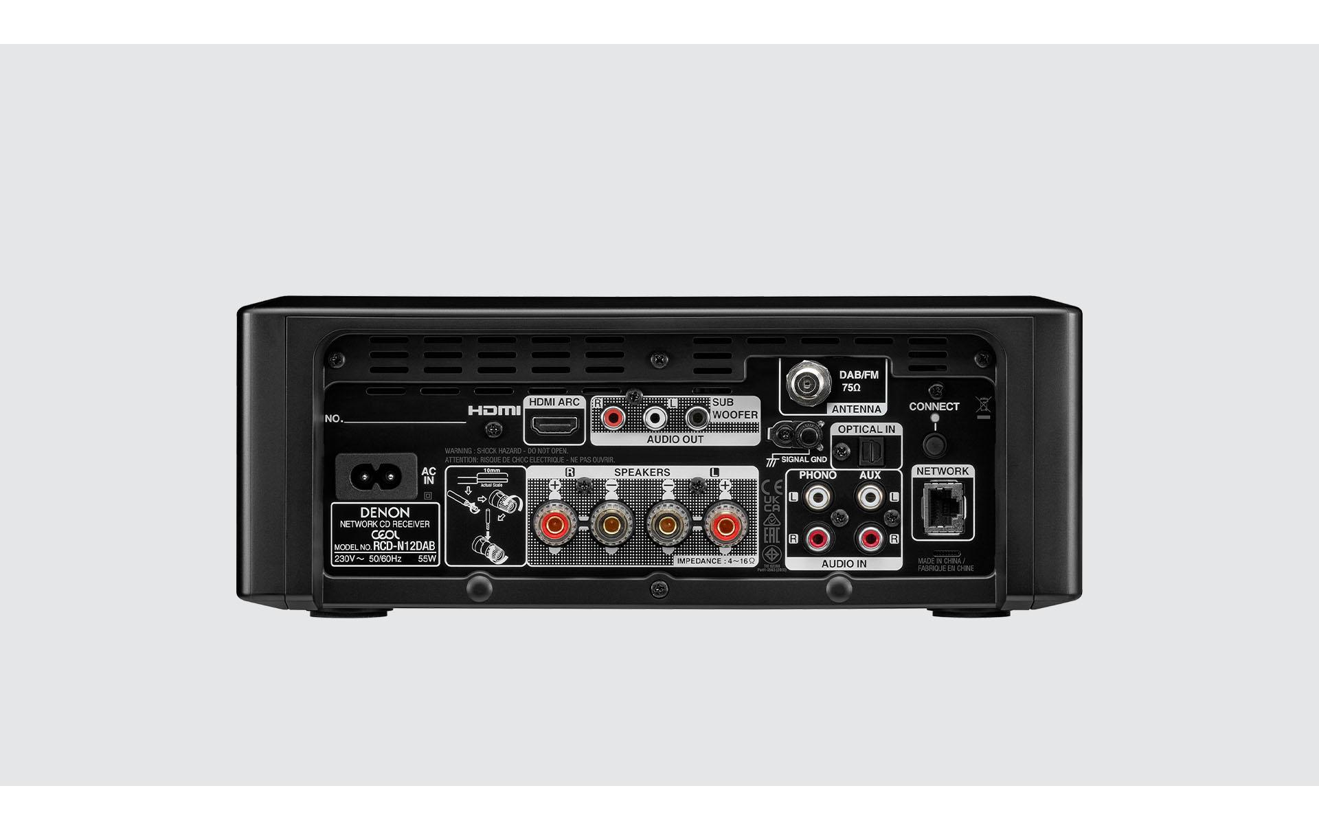 Denon Stereo-Receiver RCD-N12DAB Schwarz Denon Stereo-Receiver RCD-N12DAB Schwarz