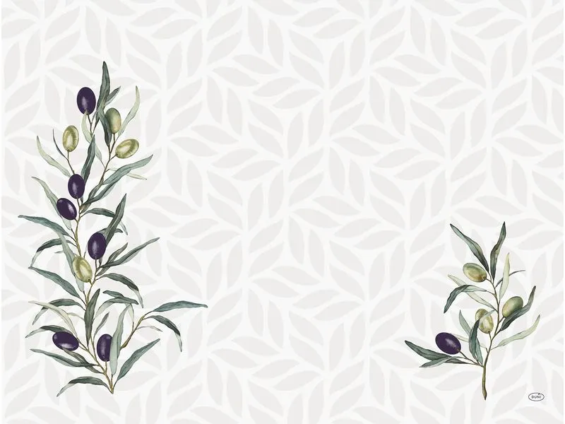Duni Tischset Olive Garden 250 Stück, 30 cm x 40 cm, Weiss Duni Tischset Olive Garden 250 Stück, 30 cm x 40 cm, Weiss