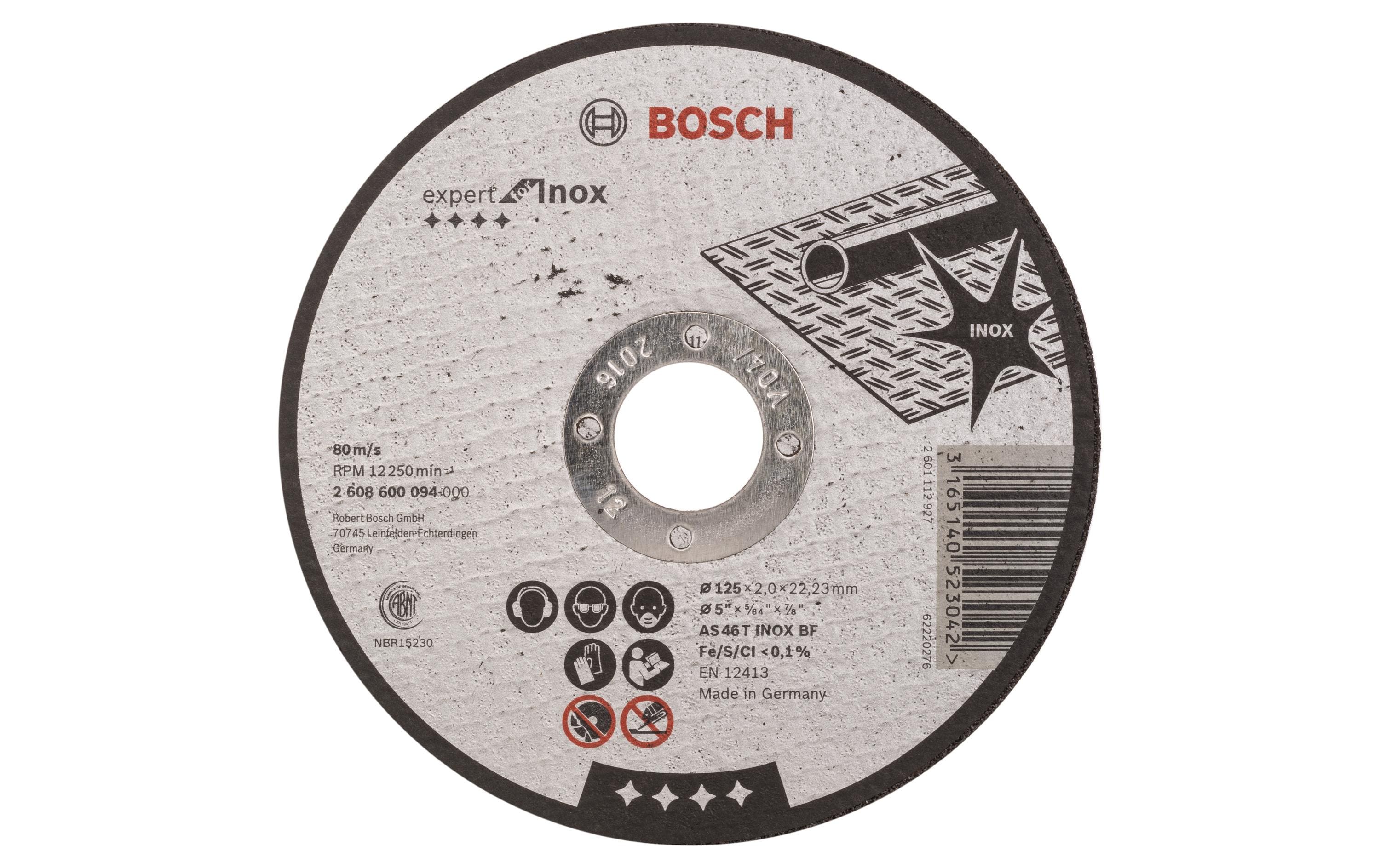 Bosch Professional Trennscheibe gerade Expert for Inox, 125 x 2 mm